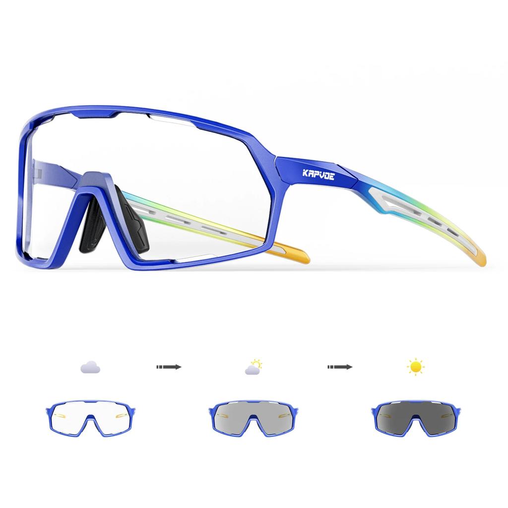 KAPVOE Photochromic Sunglasses Women Driving Bicycle Goggles UV400 Man MTB Climbing Glasses Outdoor Sports Bike Cycling Glasses