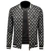 Spring and Autumn New Stand-Up Collar Jacket Men's European Station Fashion Trend Printed Slim-fit Versatile Casual Jacket JK9048