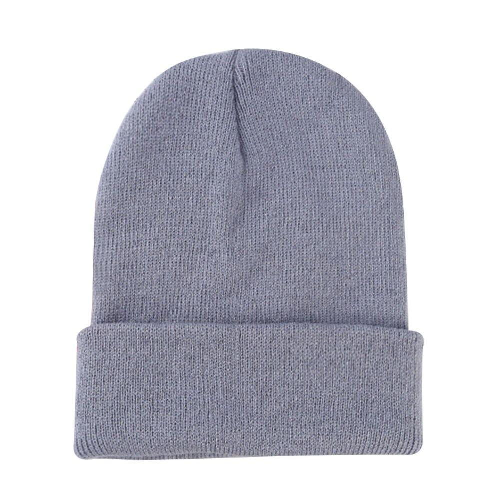 Thickened Beanie Caps Keep Warm Knitted Hat Casual Winter Hats  for Men Women