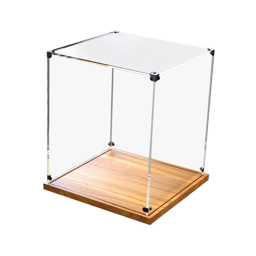 Acrylic Display Box Practical Multipurpose Stable Decorative Transparent Showcase for Bookshelf
