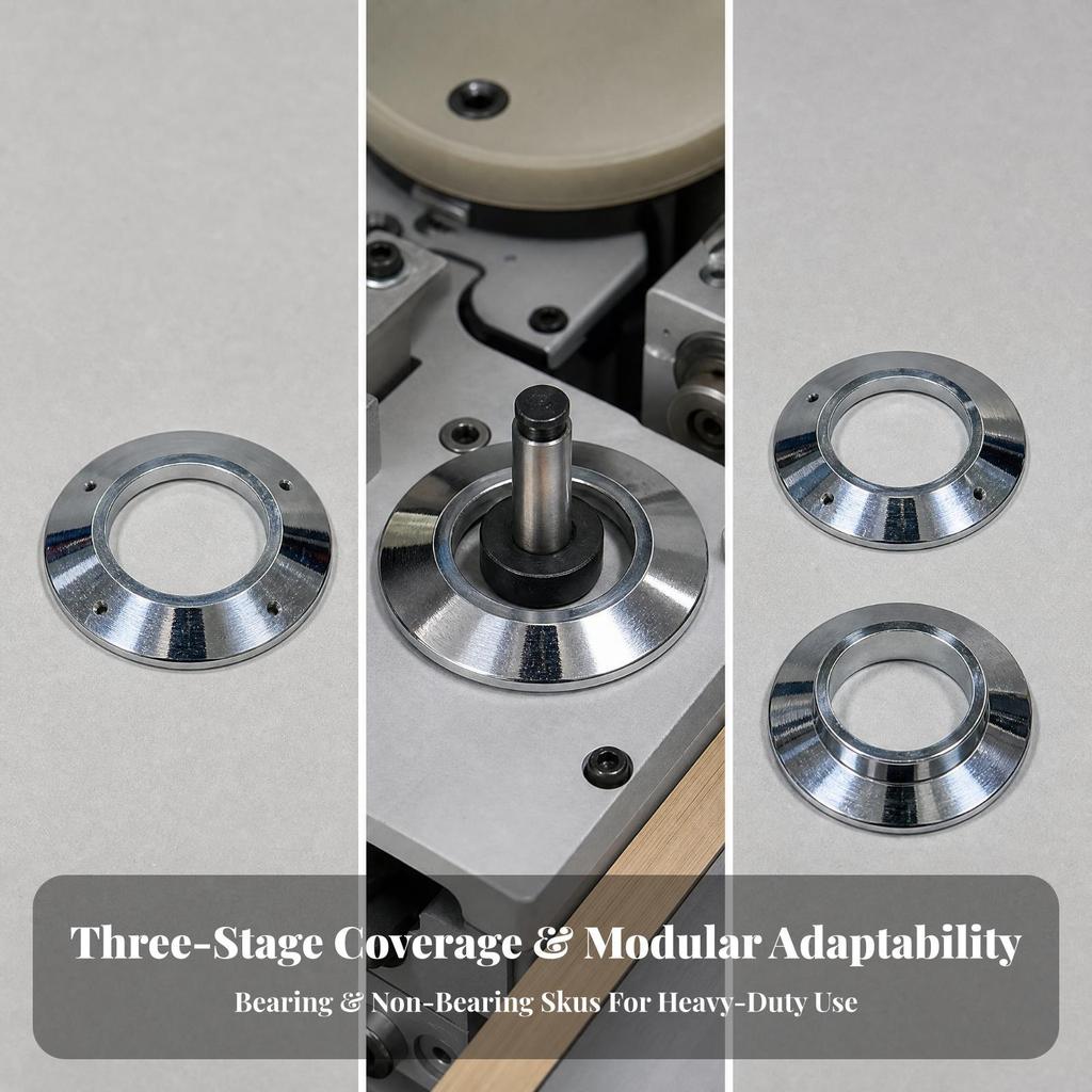 Machine Part Low-Friction Edge-Banding Tracking Guide Template Circular