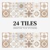 For Bathroom European Style Tile Sticker Kitchen Bathroom Tile Sticker Home Decoration PVC Material Scratch-resistant