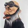 Simulated old man latex mask, cigar-themed, funny headgear, Halloween costume cosplay Party props