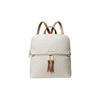 Rucksack Rhea Zip Farbblockiert Presbyopie Bedruckt Leicht Dünn Mehrere Taschen PVC (Polyvinylchlorid) Schultasche Medium Damen Vanille