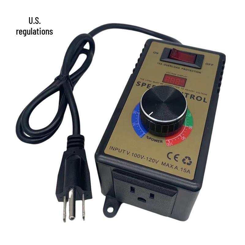 4000W Adjustable Voltage Regulator Speed Controller - Stepless Temperature and Light Adjustment for Motor, Heater, Fan, AC220V