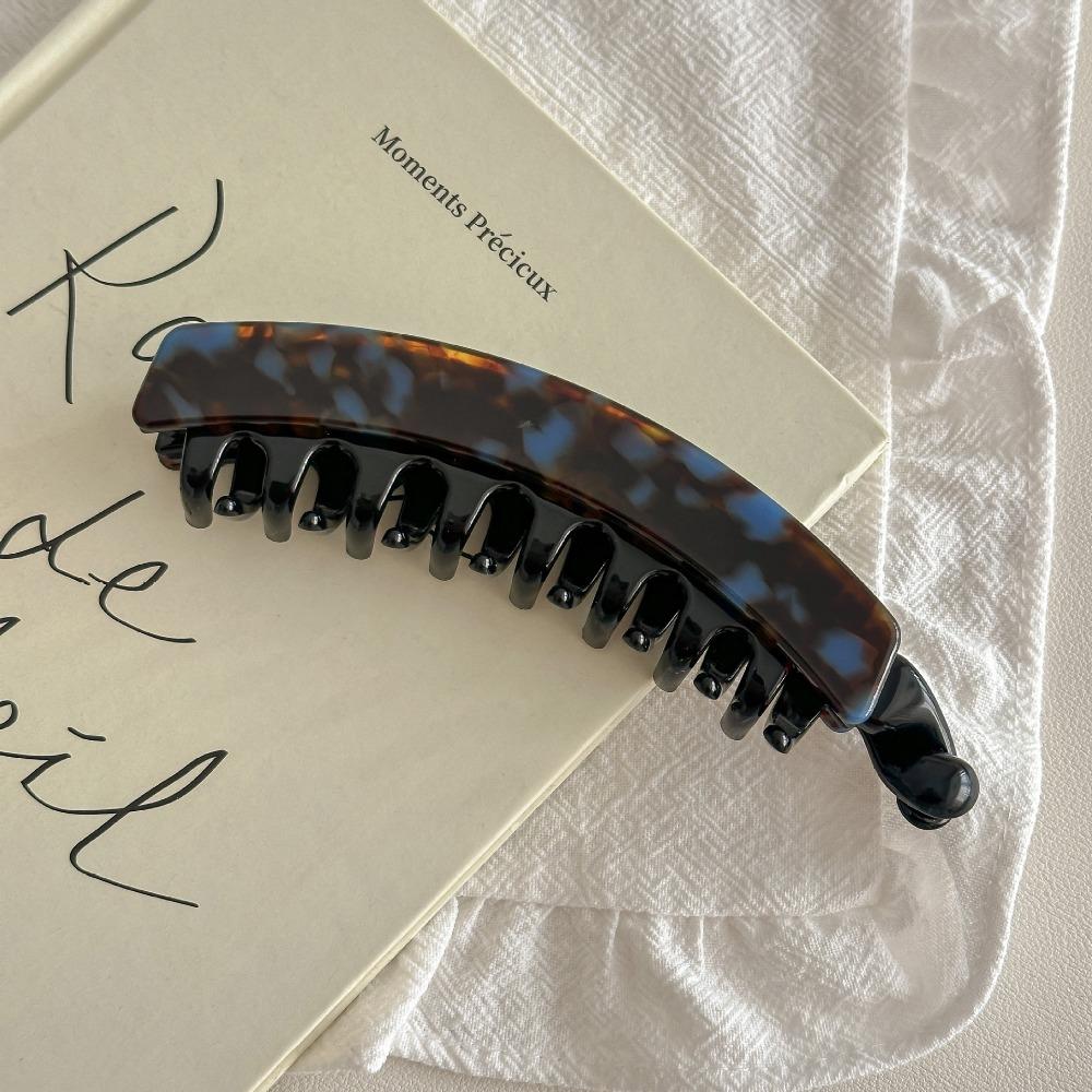 Acetic Acid Acetate Banana Clip Large Size Hairpin Creative Leopard Print Hair Clip  Daily