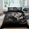 Bulldog Bettbezug Französische Bulldoggen Bettwäscheset Einzel Polyester Schokolade Welpe Haustier Hündchen Tier Steppdeckenbezug Für Hundeliebhaber Geschenke