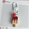 Cartoon Fruit Ice Cream Keychain Pendant - Cute & Realistic Food Toy Ornament for Couples & Friends