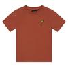 Boys Embroidered Logo Cotton Short-Sleeved T-Shirt