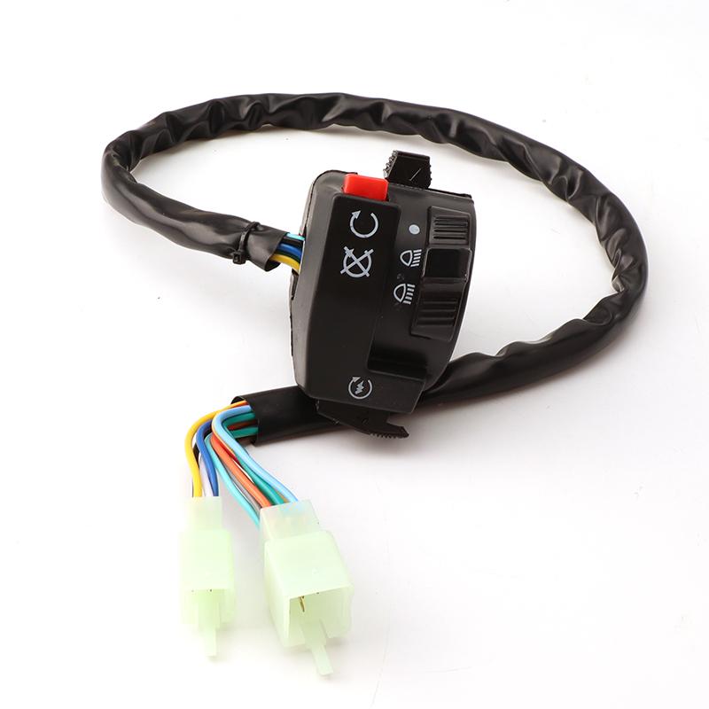 Motorcycle Handlebar Switch Assembly Multi-function Left Turn Signal Horn Start Choke Starter Switch For 7/8" 22mm ATV/Quad