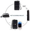 Women Oil-wax cowhide large-capacity wallet long banknote holder anti-theft multi-functional wallet for men