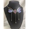 Enchanted Faerie Queen Necklace Wing Charm Goth Aesthetic Fashion Necklaces Y2k Summer   Jewelry