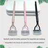 Stainless Steel Eyelash Comb & Eyebrow Brush Dense Teeth for False Lashes & Natural Brows Makeup Tool