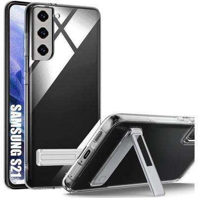 Silicone Case for Samsung Galaxy S21 - BOOLING - Transparent - Flexible - Shockproof - Scratch-resistant