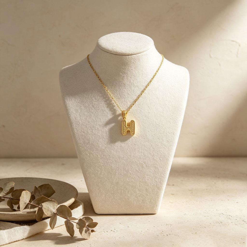 Trendy Modern Minimalist 26-Letter Cute Design Necklace