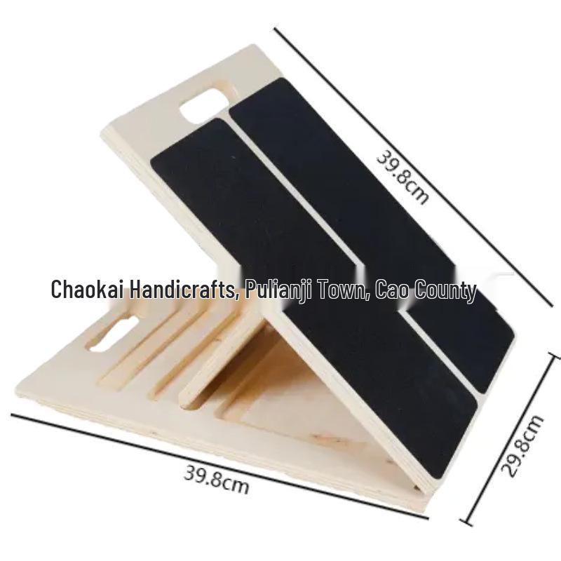 Adjustable Wooden Yoga Fitness Board for Calf Stretching