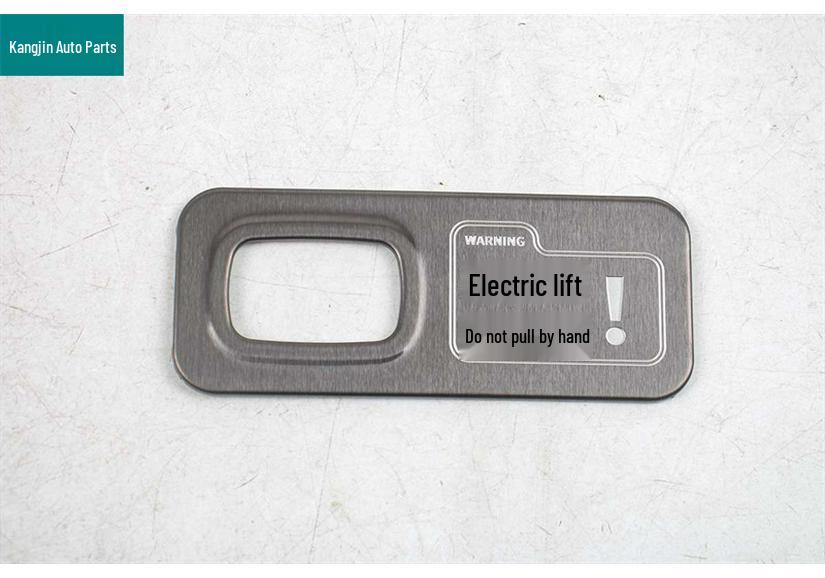 Black Titanium Stainless Steel Speaker Cover for Dongfeng Yipai M8 - Front Panel & Middle Triangle Interior Modification