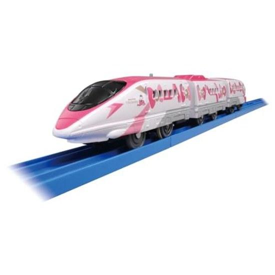 Takara Tomy Plarail S-18 Hello Kitty Shinkansen Train Toy Ages 3 Up Compliant Safety Standards ST Mark Certification.