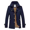 Business Casual Long Section Winter Jacket Men Trench Coat Windbreaker Men's Overcoat Warmth Jacket