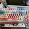 125Key Round Dunhuang Redness Panda Themed Keycap OQO Profile PBT Dye Sublimation Keycap Set for Customs Mechanical Keyboards