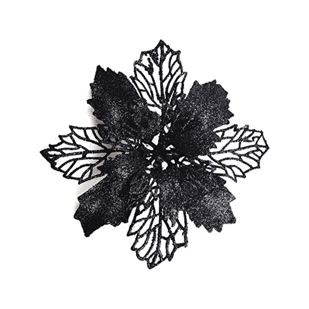 5/10 Stück Weihnachtsdekoration Künstliche Blumen 11CM Weihnachtsbaum Anhänger Ornamente für Heimdeko Navidad Neujahr 2026 Girlande