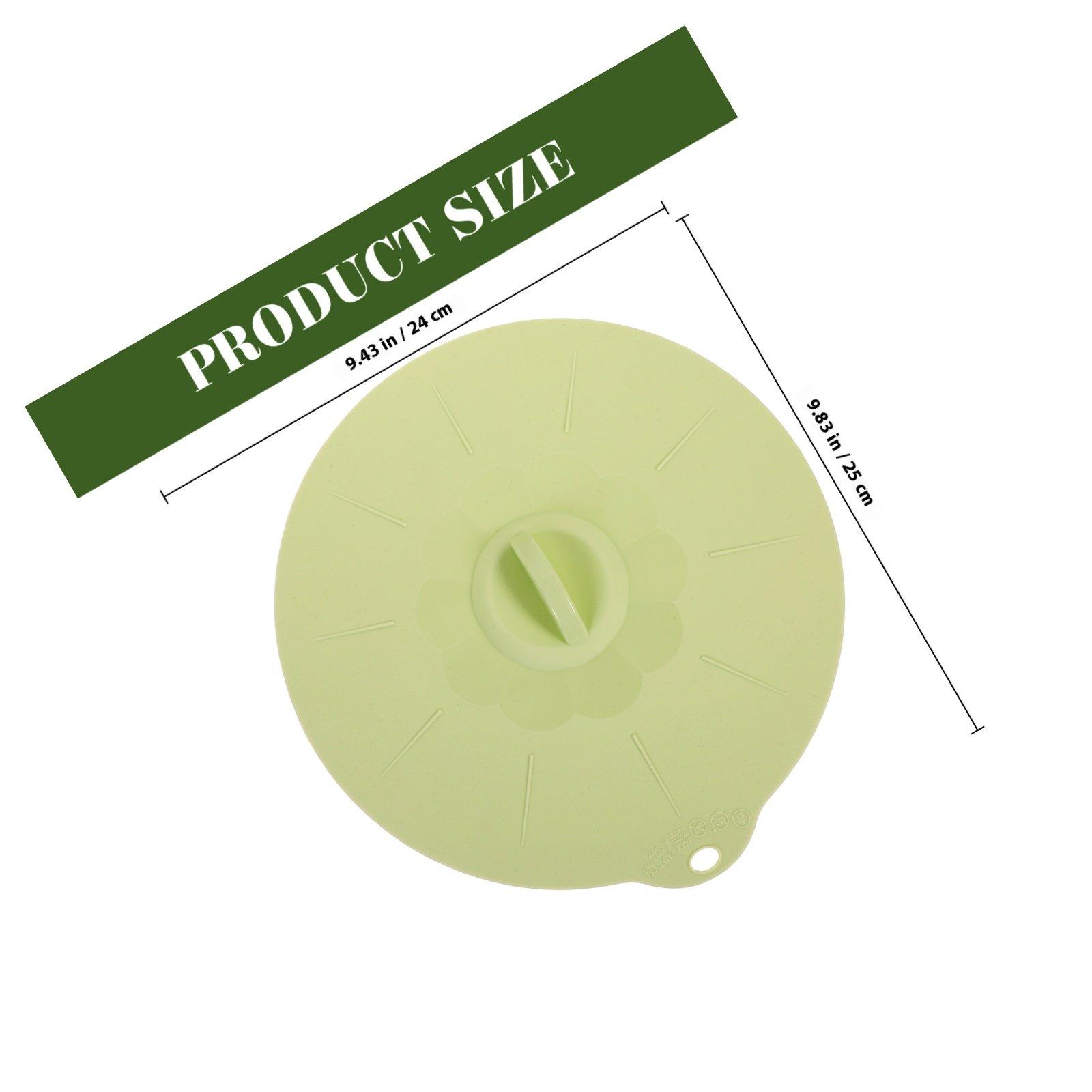 

Premium Food Grade Silicone Bowl Lid Set Reusable Sealing Covers for Plates Bowls Cups Leftovers Storage Potluck Suction Lid зелений