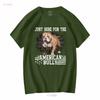 Bully Xl Pitbull Fan Just Here For The Dog American T Shirt Vintage Washed Unisex Casual Soft Versatile Stretched Graphic