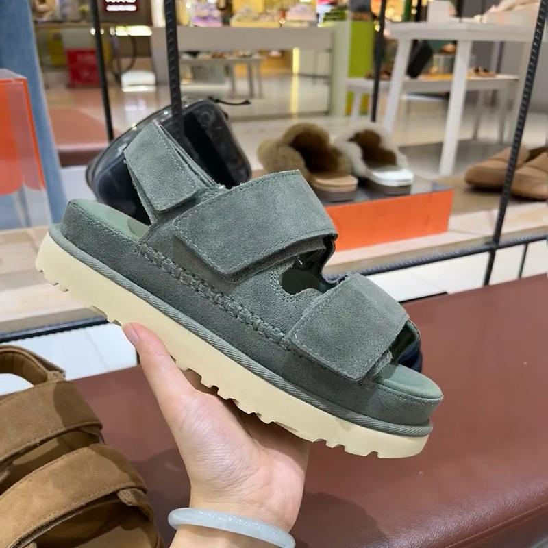 Fashion Thick Soled Sandals Women's Summer 2024 New Fashion Round Head Sandals Elastic Band Ankle Strap Casual Shoes Female Versatile