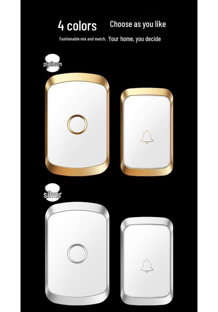 Ultra-Long Range Smart Wireless Doorbell with Dual Receiver & Elderly Call Button
