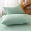 1 Pc Waterproof Quilted Pillowcase Solid Color Pillow Cover Case 48x74cm Pillowcover