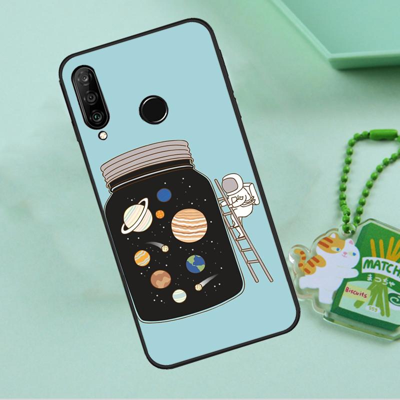 Space Planets Solar System For Huawei Nova Y90 Y70 Y60 Y61 Y91 Y72 9 10 SE 12i 12s 11i 5T P60 Pro P20 P30 P40 Lite Case