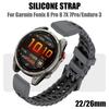22mm 26mm Silicone Watch Strap For Garmin Fenix 8 Pro 8 7X/Instinct 2X Replacement Watch Bands For Garmin Tactix 8 7/Enduro 3 2