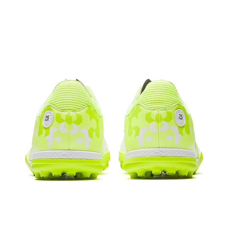 Anta Professional Training TF (Rubber Studs) Durable Non-Slip Soccer Shoes Men Soccer Shoes White Green 412511121-3