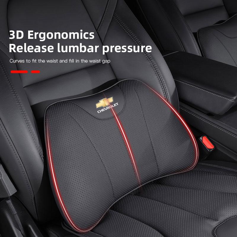 Car Headrest Soft Cotton Seat Cushion Waist Pillow For Chevrolet Corvette Montana TrailBlazer Silverado Traverse Camaro Suburban