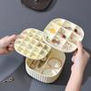 Multi-Compartments Earrings Storage Case Transparent Lid Travel Jewelry Holder  Rings