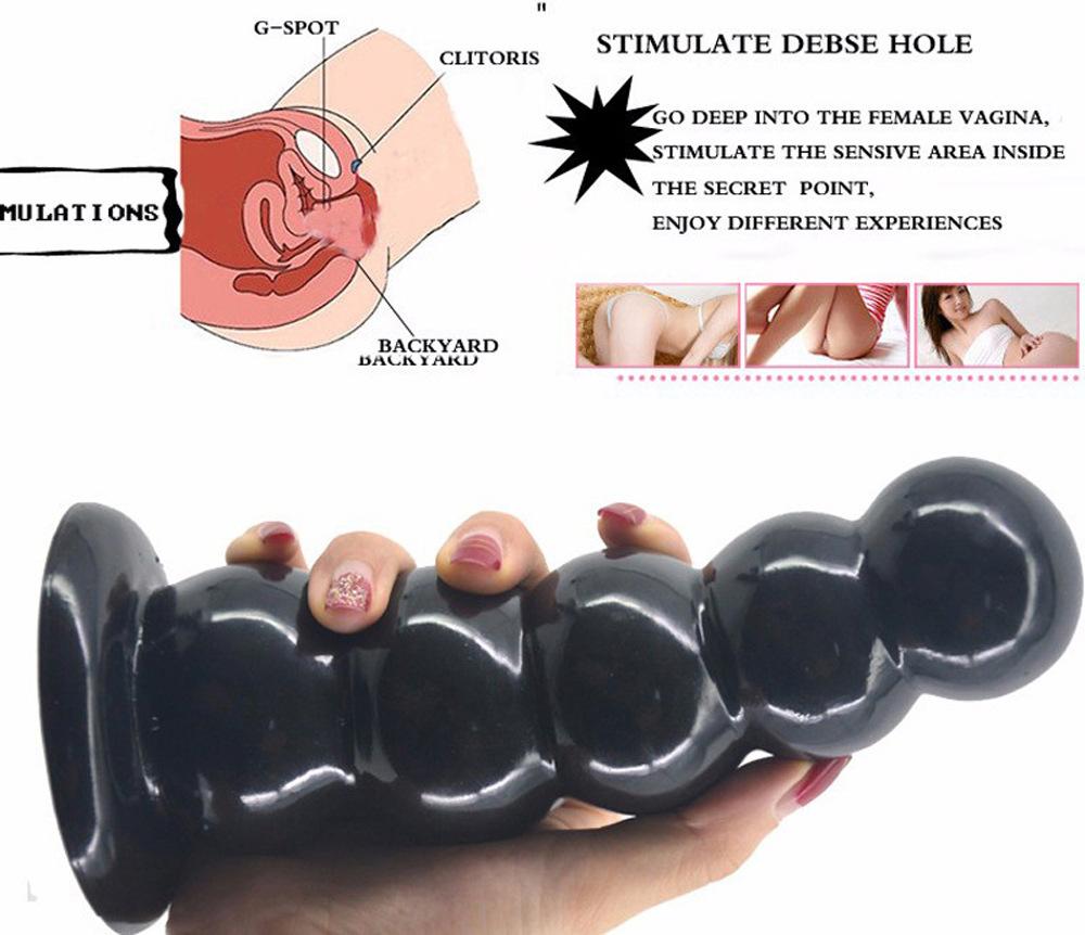 Set de Plug Anal de 5 Bolas - Entrenador de Estiramiento para Hombres y Mujeres - Diseño Hueco con Base de Succión - Juguetes Sexuales para Adultos de Principiante a Avanzado