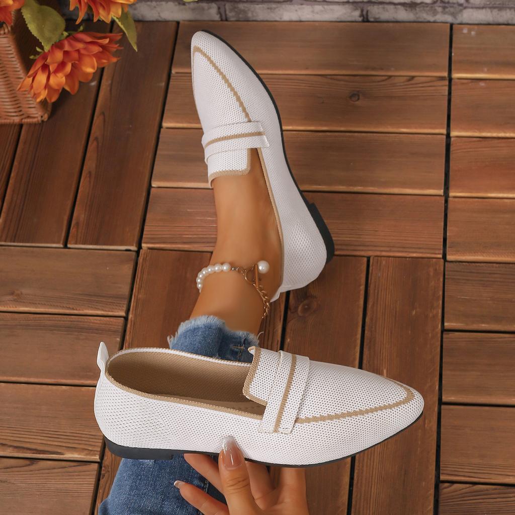 Fashion Women Flats casual Comfortable Pointed Toe Breathable Mesh loafers Women Lightweight Soft Sole Outdoor Walking Shoes for Women