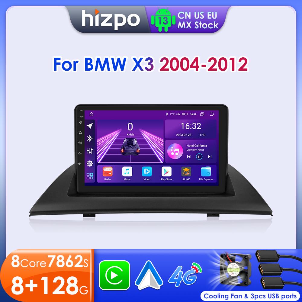 Hizpo Carplay 4G 7862 Sistemi Intelligenti AI Autoradio Android 13 per BMW X3 E83 2004-2012 Lettore Video Multimediale GPS 2din Autoradio Intelligente RDS