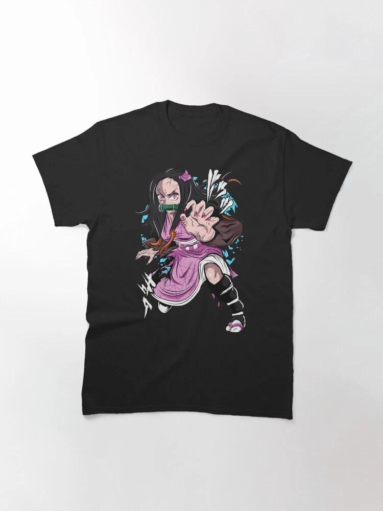 Anime Nezuko Kamado 2 Technique Demon Slayer Basic T Shirt S