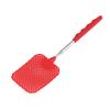 Retractable Plastic Fly Swatter Mosquito Racket with Stainless Steel Rod for Home OfficeRed