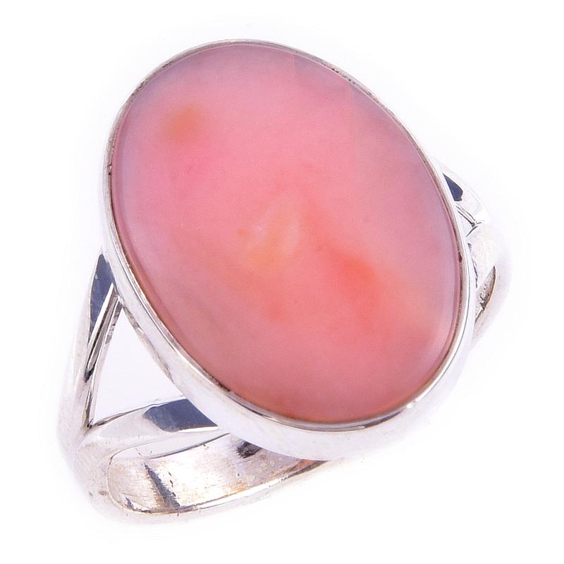 Natural Pink Opal Gemstone Handmade 925 Solid Sterling Silver Ring Size 9 I3N16