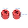 4PCS 12mm Hex Adapter Aluminum Alloy 12mm Wheel Hex Hub Drive Adapters for   SCX10 90046 for D90 1Celsius10 RC Car