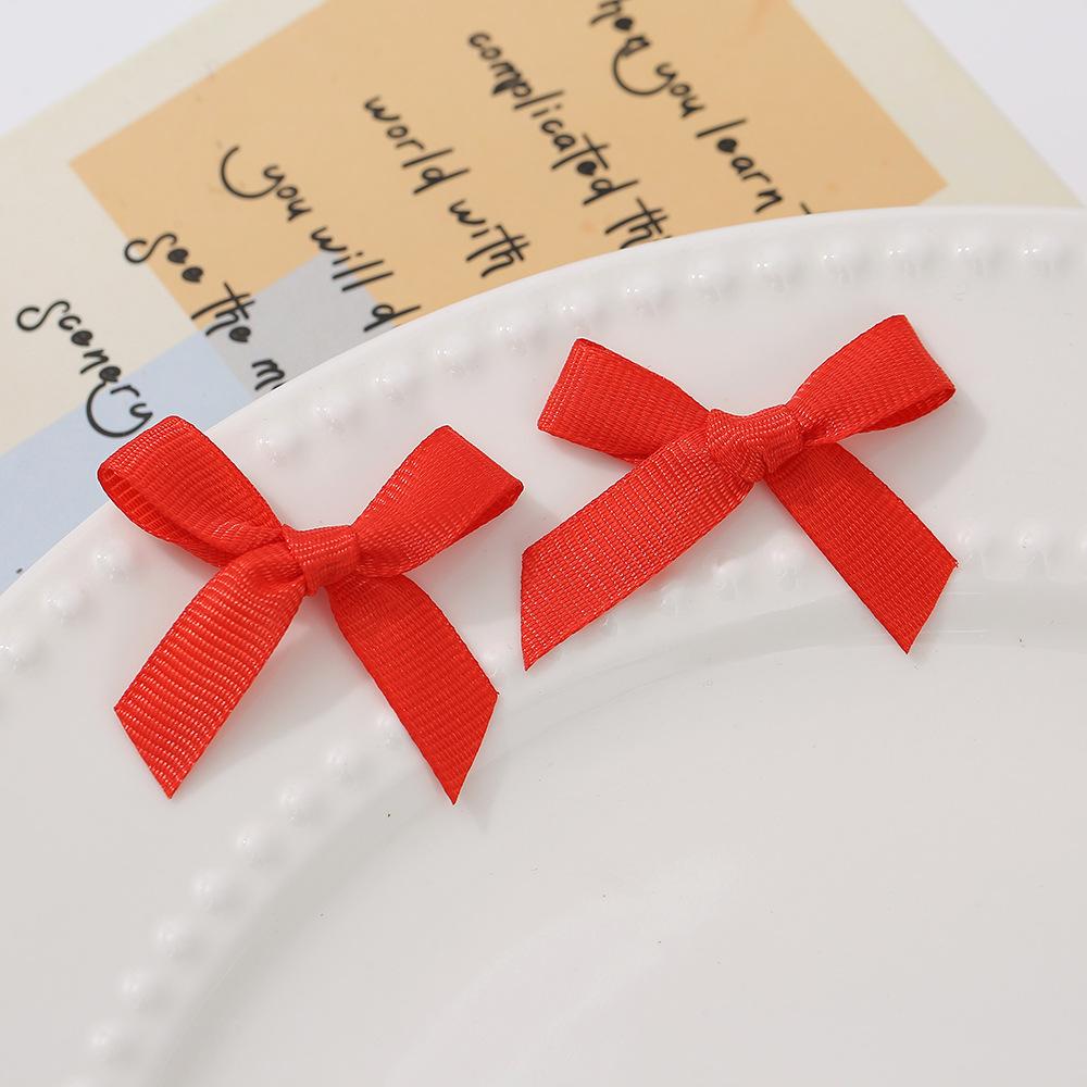 8cm Self-Adhesive Satin Bow Pre-Made Decorative Grosgrain Ribbon Bows for Favor Gift Box Wrapping