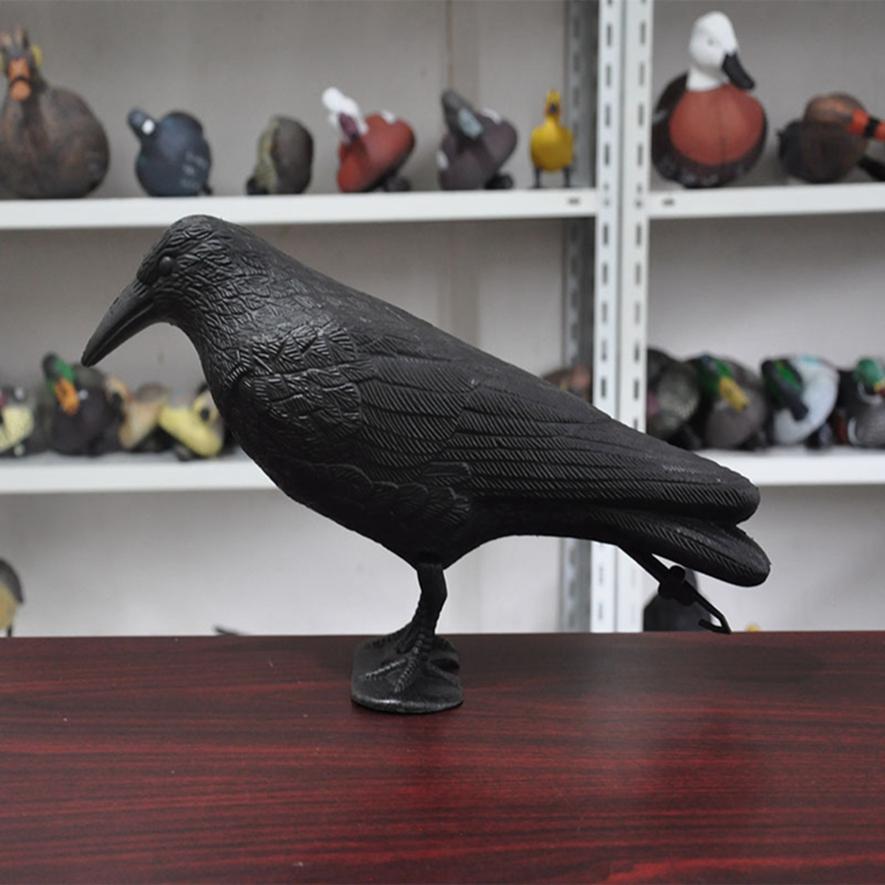 Hunting Bait Standing Black Crow Garden Decoration Halloween Indoor Decoration Bird Repellent
