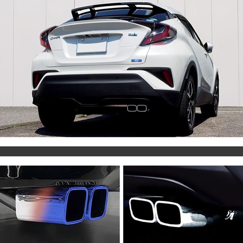Toyota Noah/Voxy/Esquire 80 Series CHR Dual Outlet Stainless Steel Exhaust Tailpipe