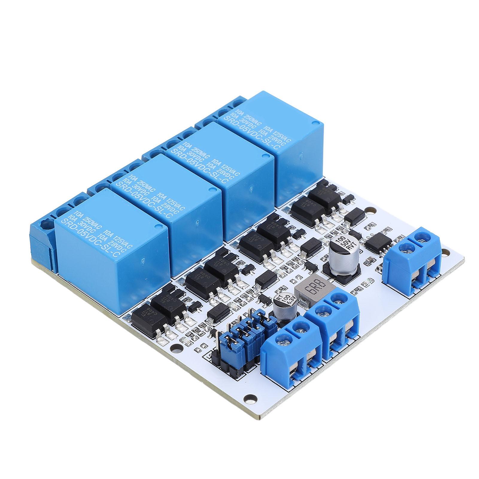 

Регульований модуль реле GPIO з оптопарою друкована плата 4 канали керування високим/низьким рівнем сильний драйвінг