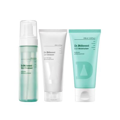 Pirmais attīrīšanas līdzeklis 200ml + Zero attīrīšanas līdzeklis 200ml (eļļaina āda) + 113 Mitrinošs krēms 100ml