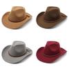 Cappello in Feltro di Lana a Tesa Larga per Uomo Donna Protezione Solare Estiva Abbigliamento Casual