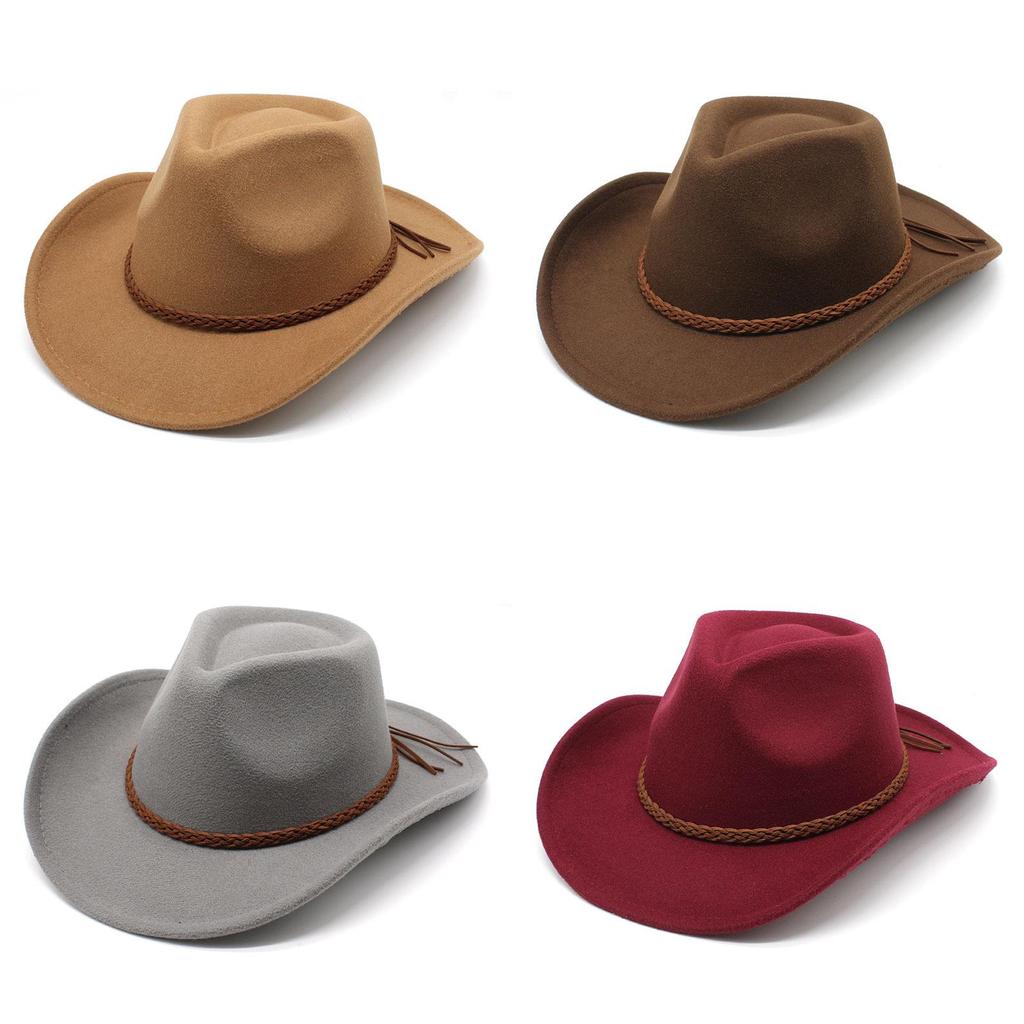 Cappello in Feltro di Lana a Tesa Larga per Uomo Donna Protezione Solare Estiva Abbigliamento Casual