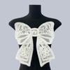 Stylish Bowknot Wool Embroidered Beaded Applique Corsage Flower Collar